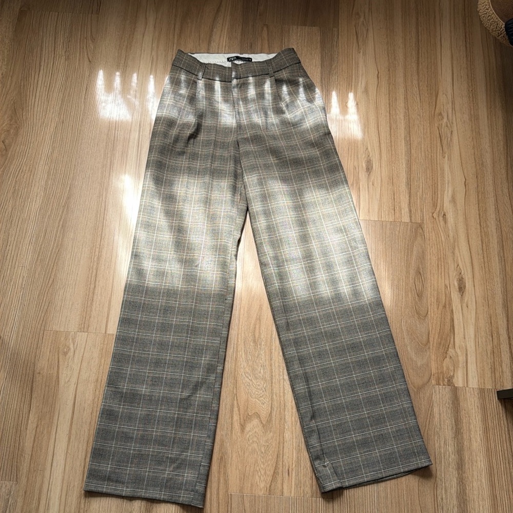 Zara plaid trouser